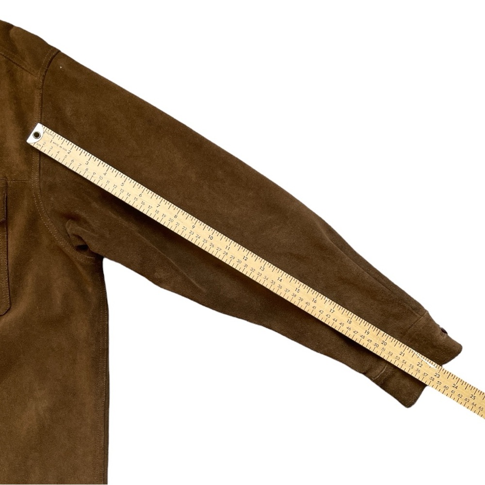 Gap Suede Jacket, Brown, Size Small - image 6